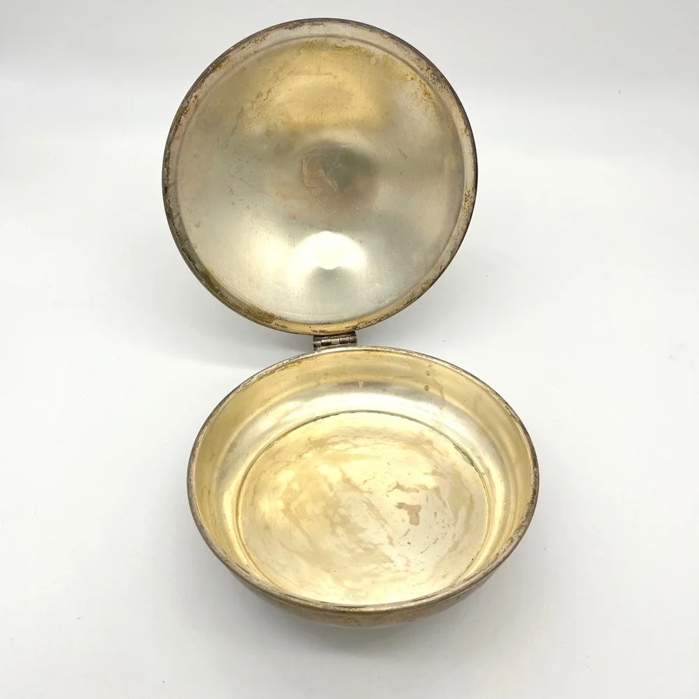 Vintage JLS Silent Butler‎ Crumb Saver Catcher Ashtray Silver Plated